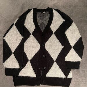Black and white cardigan